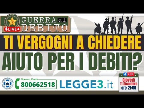 Ti vergogni a chiedere aiuto per i debiti?