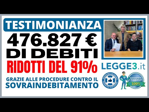 Debiti ridotti del 91%