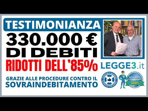 Roberto: debito ridotto dell'85%